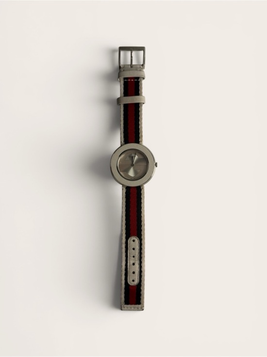 Gucci Accessories - Gucci U-Play 35mm Watch YA129411 Green Red White Nylon Strap | Swiss Made
